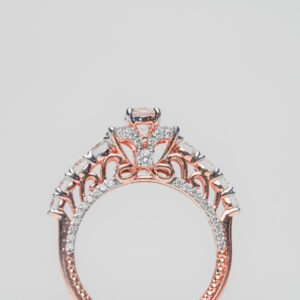 Round Solitaire Diamond Ring in Rose Gold
