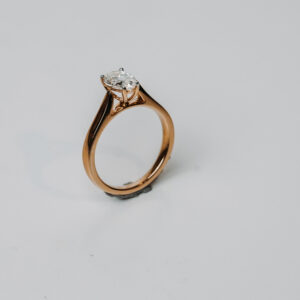 Pear Cut Diamond Ring in Yellow Gold